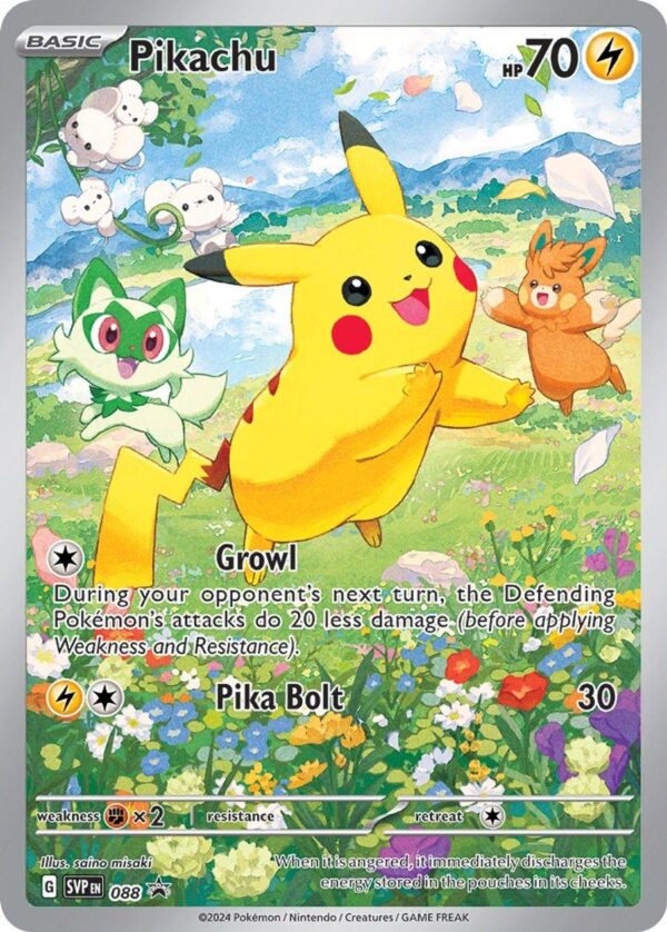 Pikachu promo card, rare Pikachu card, valuable Pokémon cards, Pikachu collectibles, Fuji Card Shop, Pokémon TCG, first edition Pikachu, holographic Pikachu, Pokémon movie promo, TCG collectibles