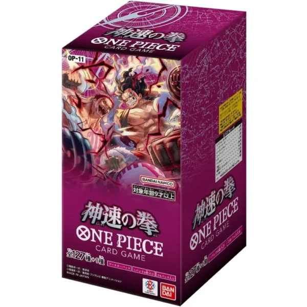 OP-11, ONE PIECE CARD GAME, A FIST OF DIVINE SPEED, Fuji Card Shop, Japanese One Piece cards, One Piece booster box, OP-11 booster box, Parallel Rare, TCG collectibles, One Piece TCG meta, rare One Piece cards, divine speed