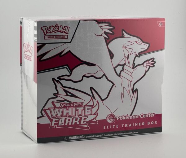 White Flare ETB, Pokémon TCG, White Flare PCV, Fuji Card Shop, sealed Pokémon products, vintage Pokémon ETB, Pokémon Card Game Classic, White Kyurem, Unova region, Pokémon collectibles
