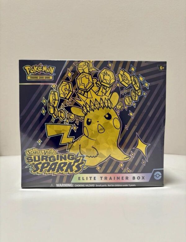 Surging Sparks ETB, Pokémon TCG PCV, Fuji Card Shop, sealed Pokémon products, Chinese Pokémon cards, Elite Trainer Box, Pokémon collectibles, rare Pokémon cards, Surging Sparks, Pokémon booster packs