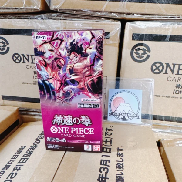 OP-11, ONE PIECE CARD GAME, A FIST OF DIVINE SPEED, Fuji Card Shop, Japanese One Piece cards, One Piece booster box, OP-11 booster box, Parallel Rare, TCG collectibles, One Piece TCG meta, rare One Piece cards, divine speed