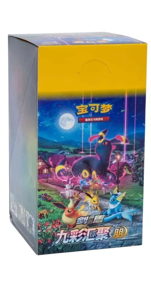Eevee Heroes Booster Box, Nine Colors Gathering, Pokémon TCG, Japanese Pokémon cards, Eeveelutions, Umbreon VMAX alt art, Moonbreon, Fuji Card Shop, rare Pokemon cards, sealed booster box, TCG investment, Pokémon card value