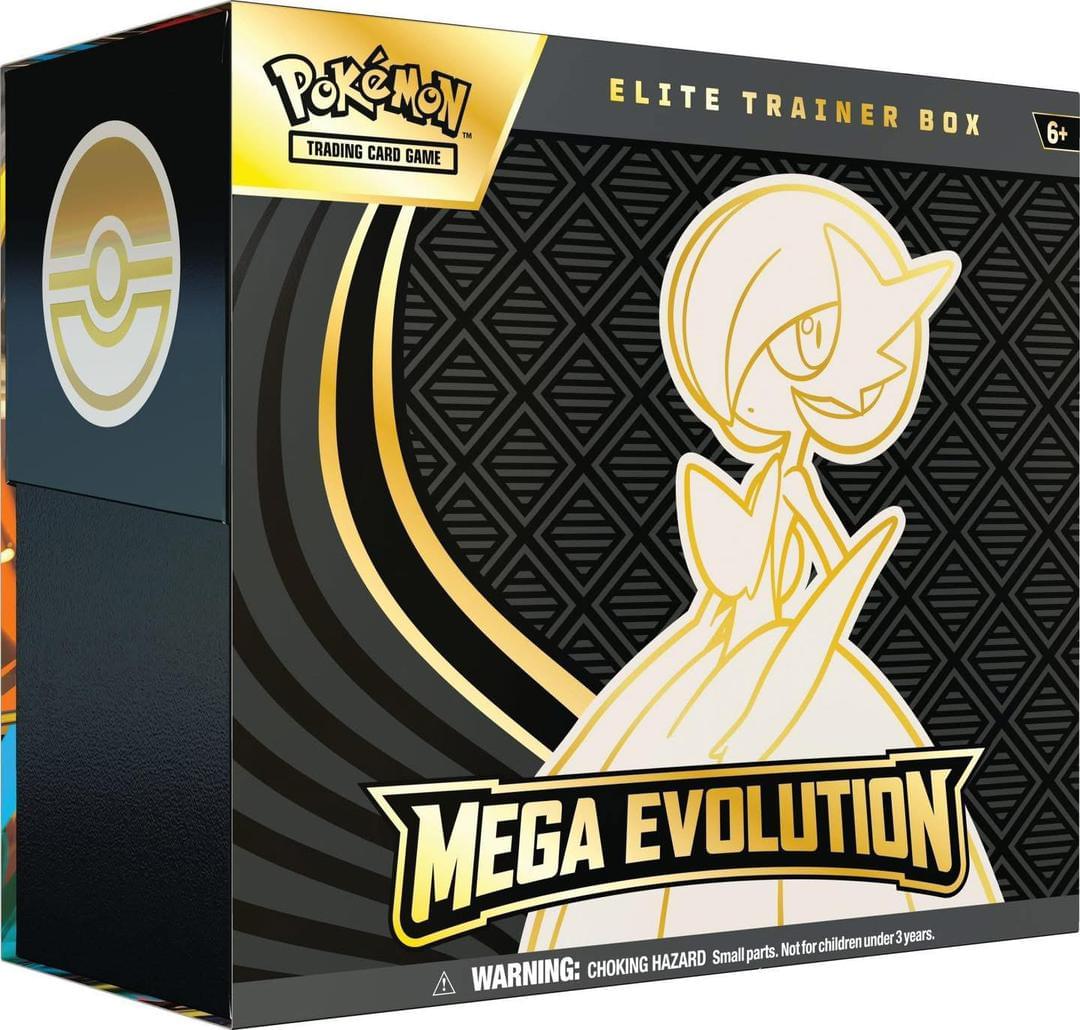 Mega Evolution Elite Trainer Box, Pokémon TCG, Mega Evolution ETB, Fuji Card Shop, sealed Pokémon products, vintage Pokémon ETB, XY series, collector's box, Pokémon cards, Pokémon collectibles