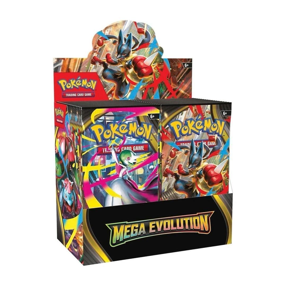 Mega Evolution Booster Box, Pokémon TCG, Mega Evolution, Fuji Card Shop, vintage booster box, sealed Pokémon products, XY series, Pokémon collectibles, rare Pokémon cards, Pokémon-EX, Full Art trainer, chase cards