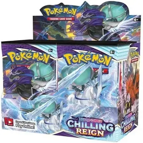Chilling Reign booster box, Pokémon TCG, Blaziken VMAX, Galarian Moltres V, Alt Art Pokémon cards, Alternate Art, Shadow Rider Calyrex, Ice Rider Calyrex, Pokémon booster box, Fuji Card Shop, modern Pokémon sets, Pokémon chase cards